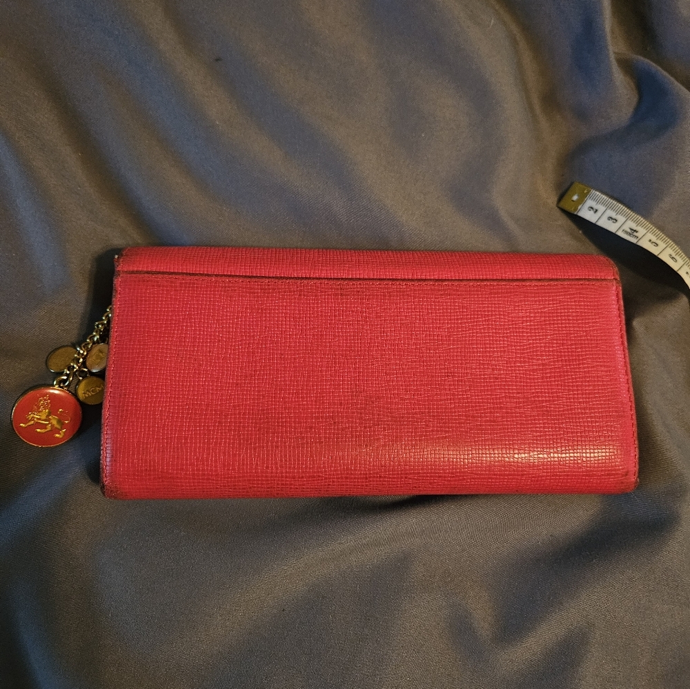 Mcm Red Wallet Euc - image 2